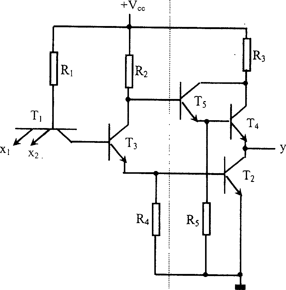 Low voltage high speed TTL and Not gate circuit and its method for improving operation speed