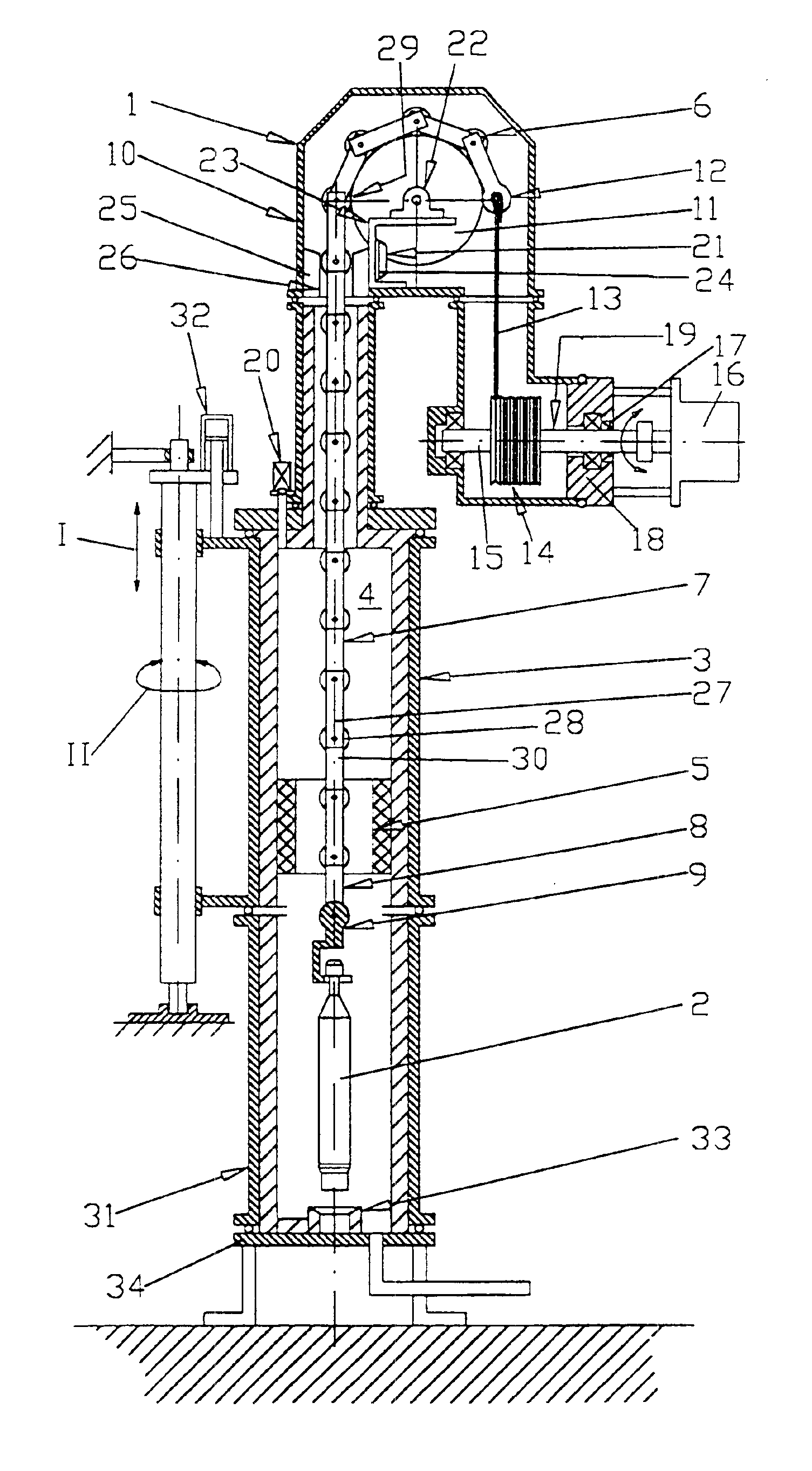 Device for sintering a shaped body