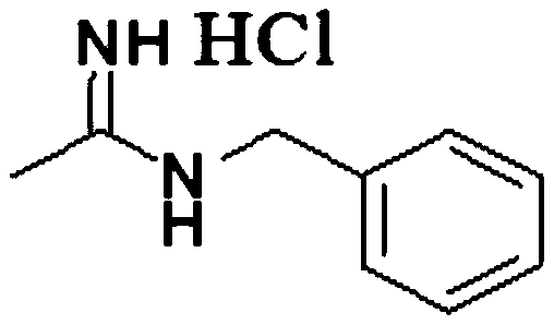 Synthesis method of N-benzyl acetamidine hydrochloride