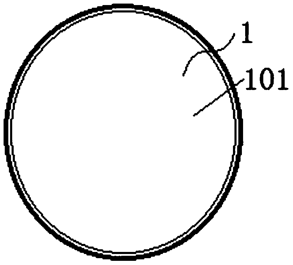 Lossless single crystal wafer with edges convenient to identify, and marking method thereof, and special grinding wheel