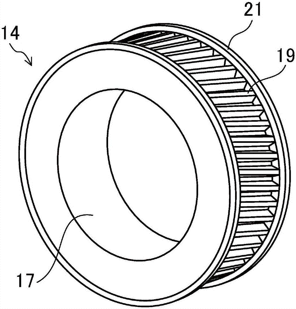 Cog belt and belt reduction device including same