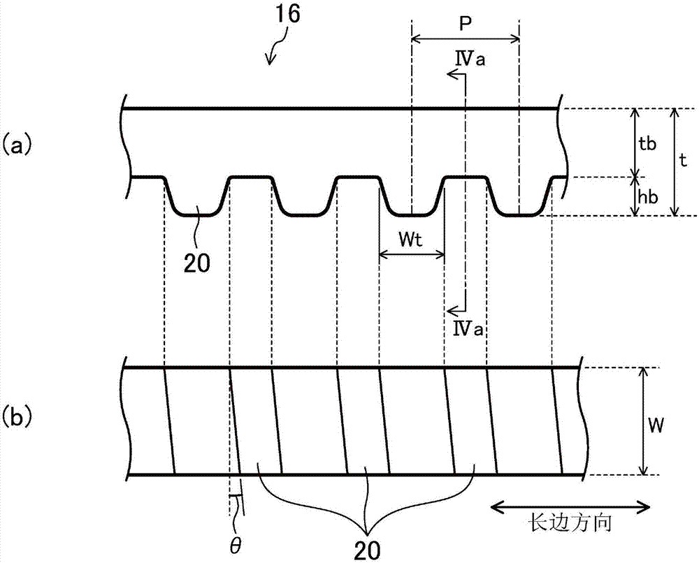 Cog belt and belt reduction device including same