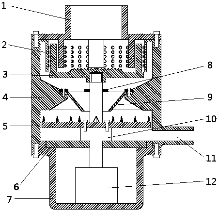 A two-stage crushing kitchen garbage processor