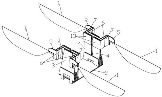 Double-wing driving mechanism for dragonfly-imitating ornithopter