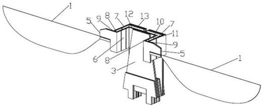 Double-wing driving mechanism for dragonfly-imitating ornithopter