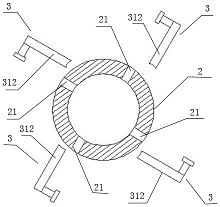 Movable installation structure of laser lens mounting base