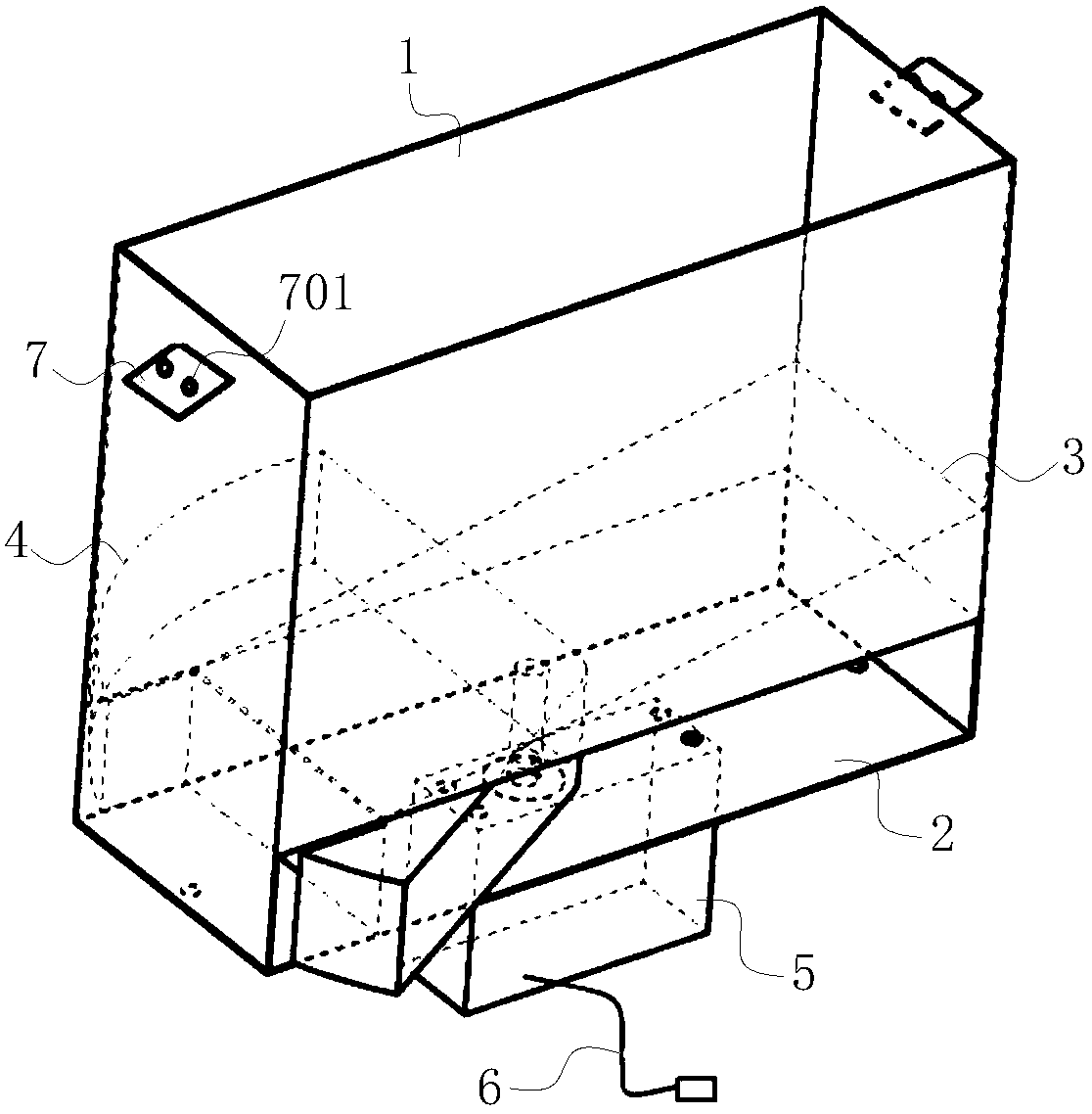 An automatic throwing cylinder device