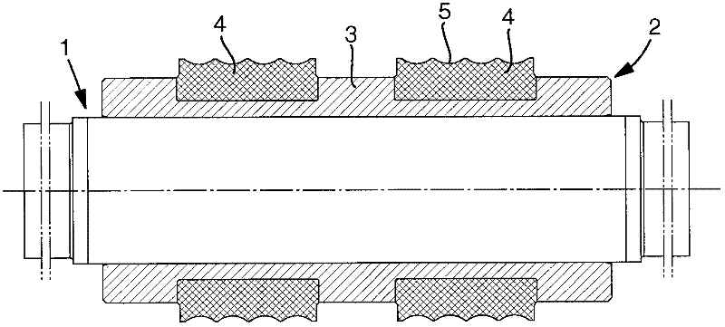 A roller comprising a drive shaft and a roller ring, as well as a method for assembling such a roller