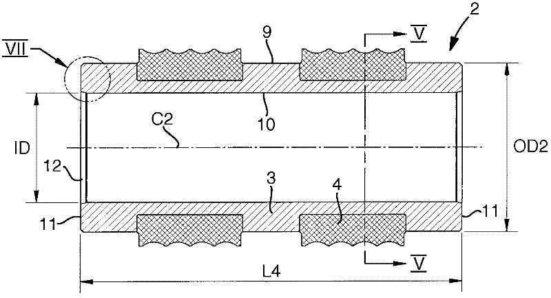 A roller comprising a drive shaft and a roller ring, as well as a method for assembling such a roller