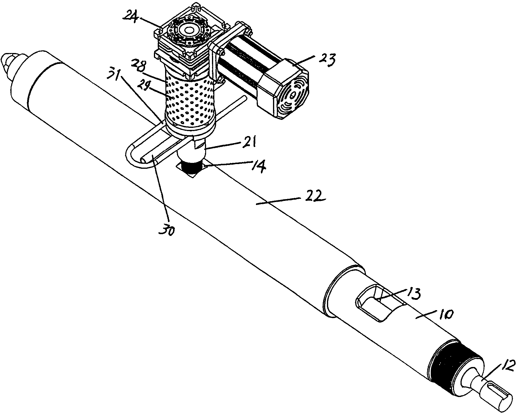 Vacuum-exhausting-type screw barrel