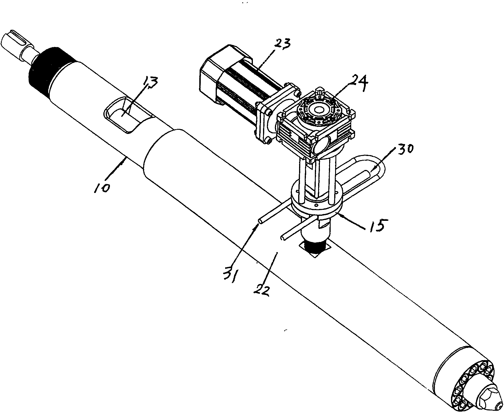 Vacuum-exhausting-type screw barrel