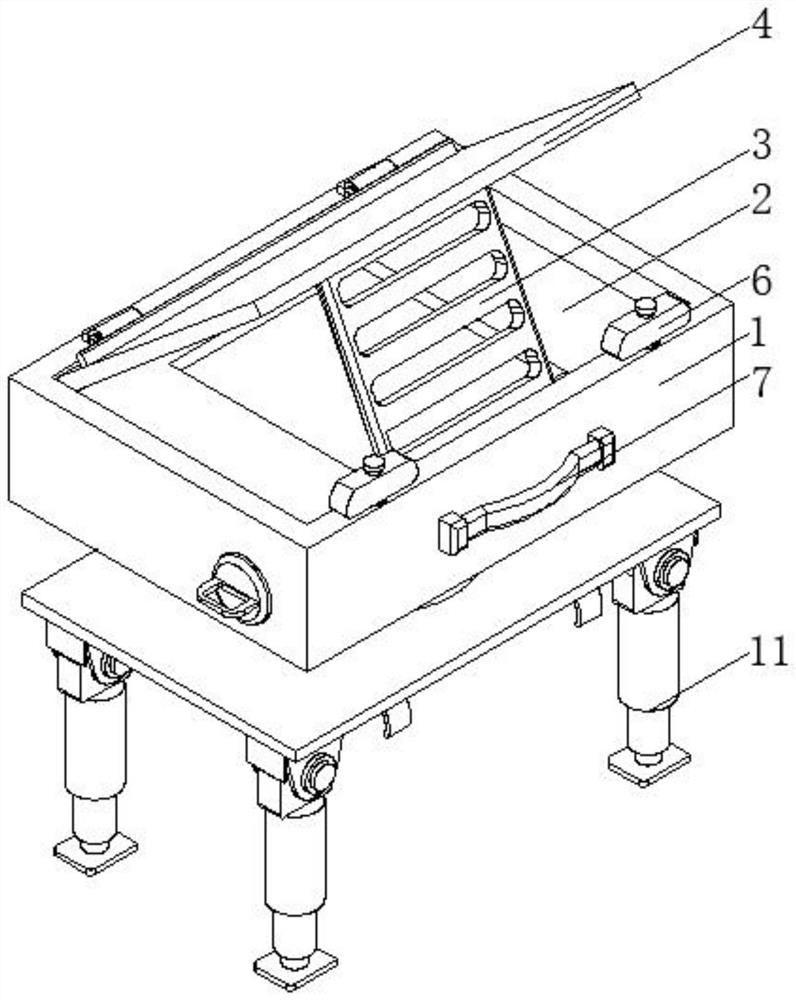 Portable teaching aid showing stand for intern teaching