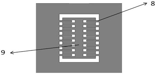 Six-mass-block MEMS (Micro Electro Mechanical System) double-shaft gyroscope for inhibiting common-mode interference signal