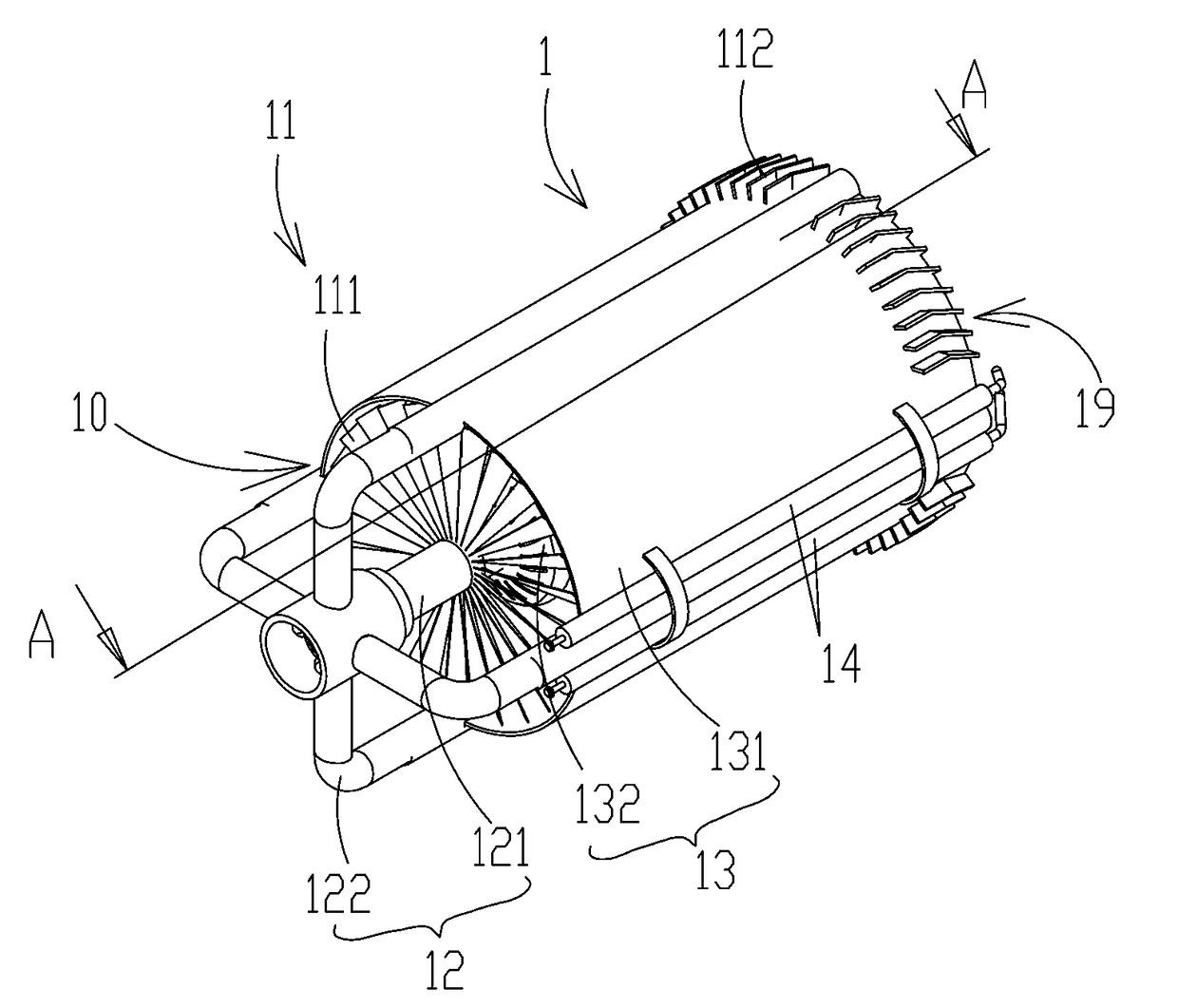 Gas nozzle for ultra-low nitrogen suspended combustion flame