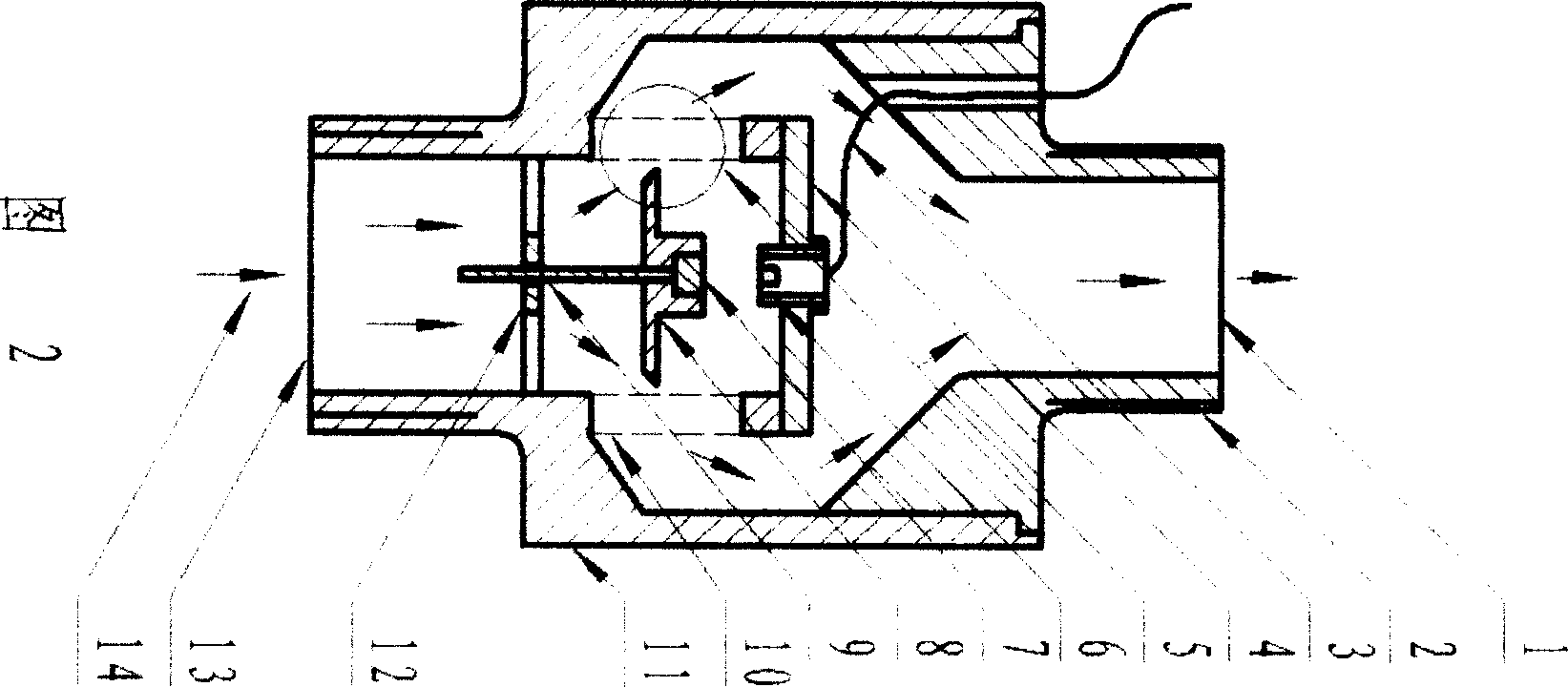 Wide-range float type flow sensor