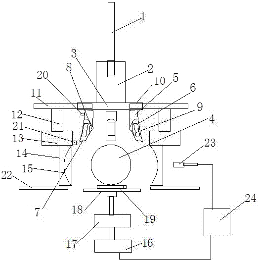 Mangosteen shell-opening device and use method of same