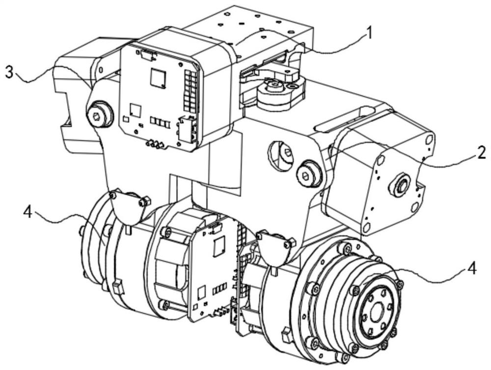 Hip joint mechanism and foot type robot