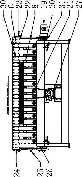 Method and device for automatically conveying and stacking corrugated boards