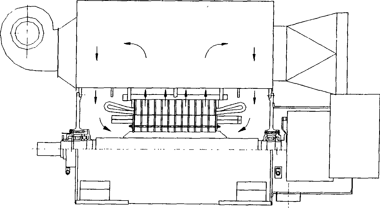 Hollow cooler for motor