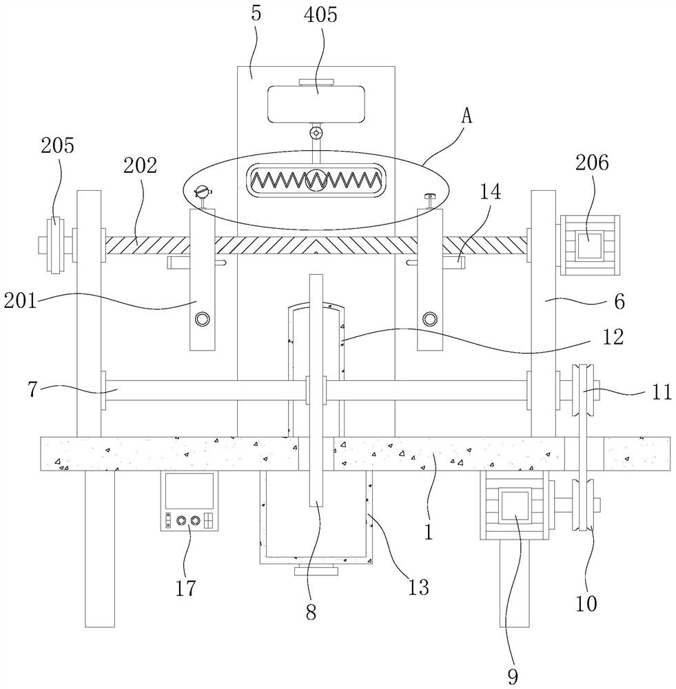 Testing device with environmental simulation function for automobile accessory brake pad