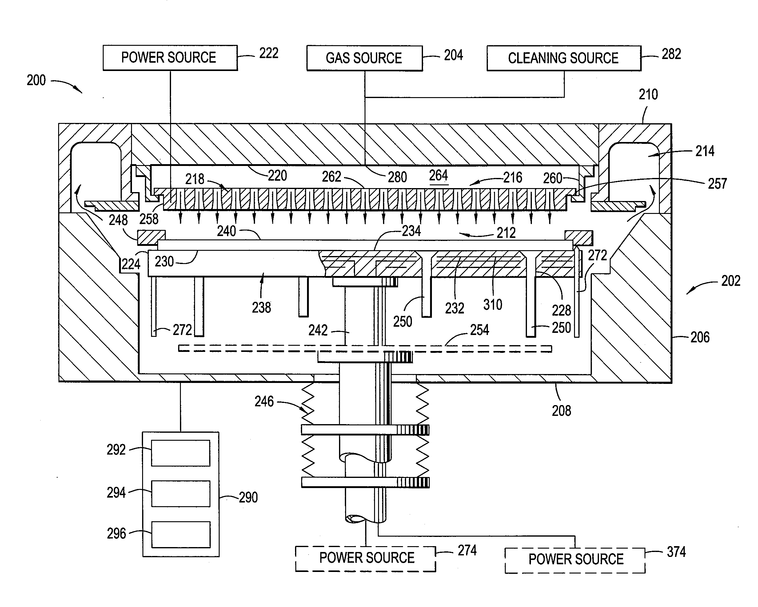 Heating and cooling of substrate support