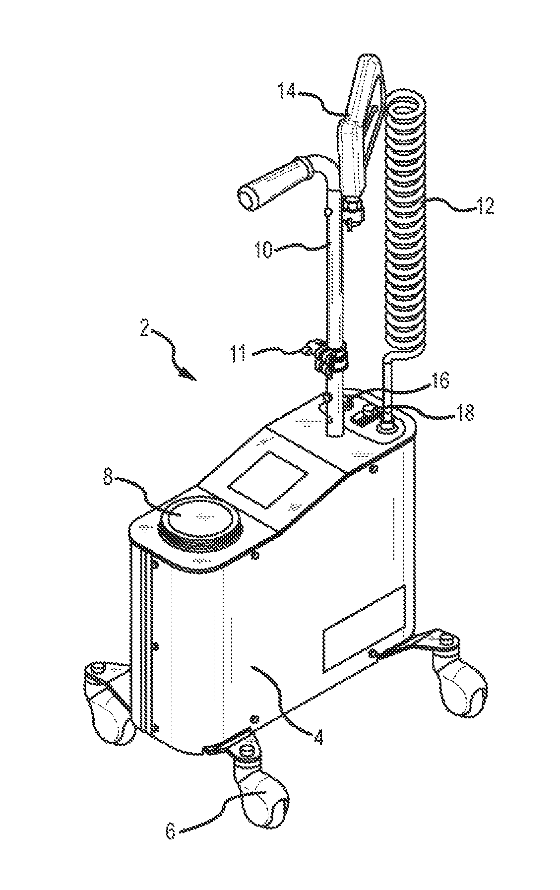 Self-contained spray apparatus for disinfectants