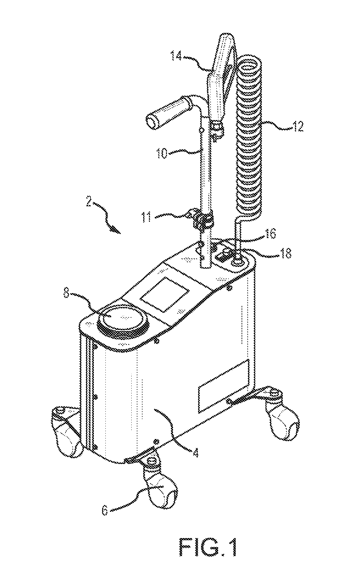 Self-contained spray apparatus for disinfectants