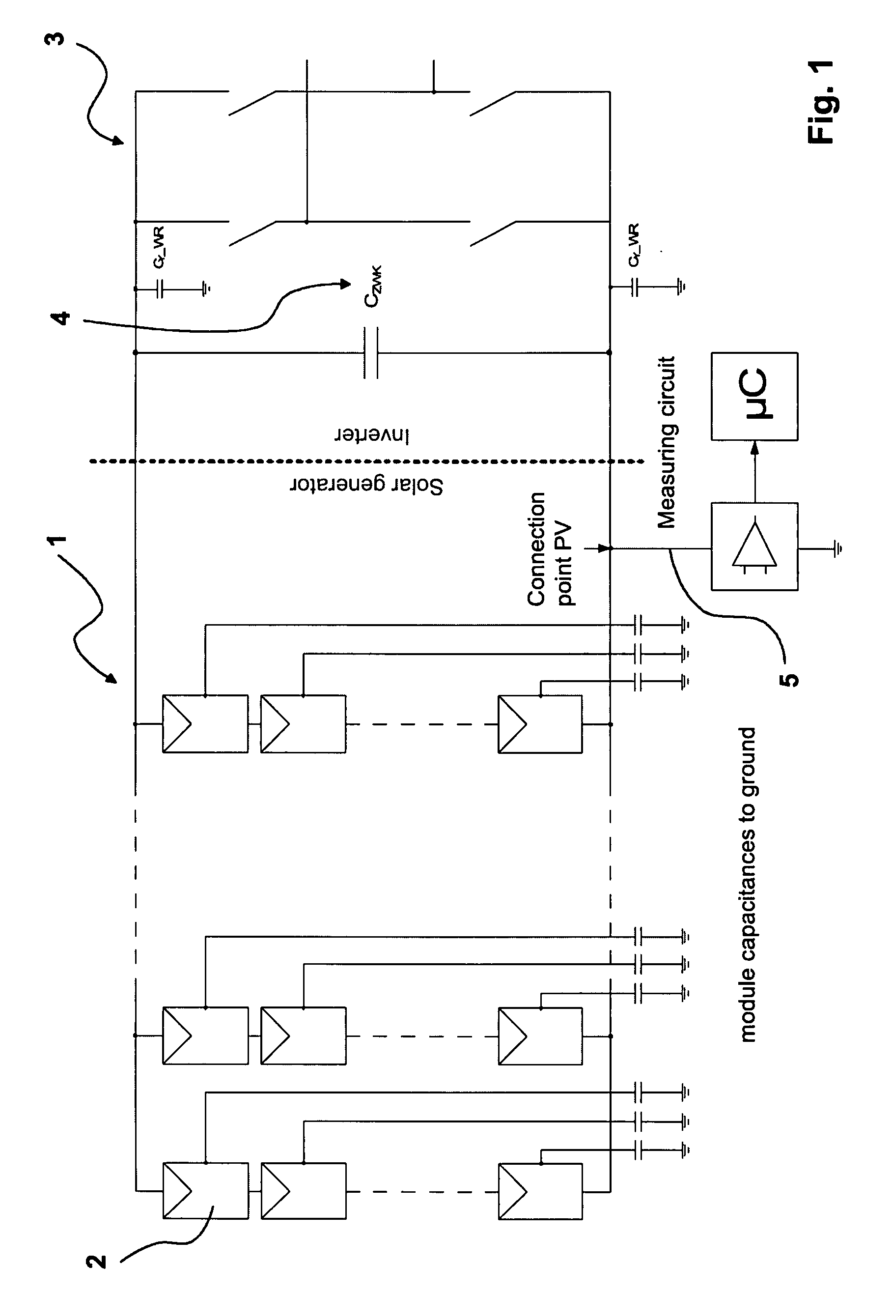 Method of monitoring a photovoltaic generator