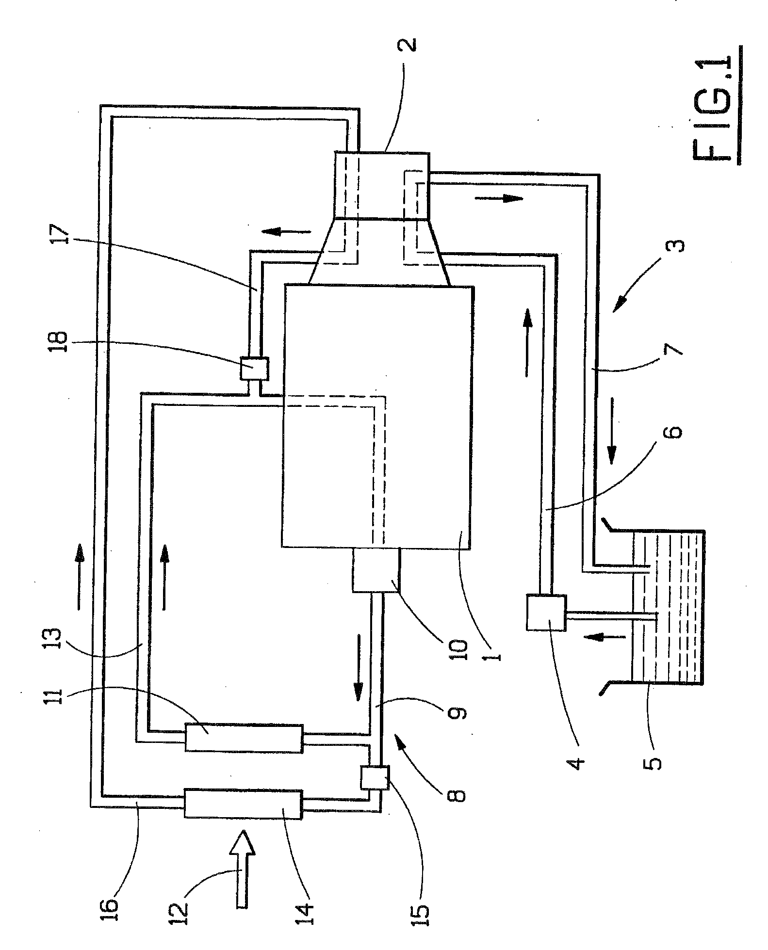 Arrangement for cooling a vehicle component