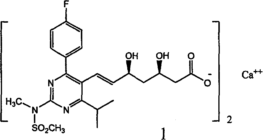 Rosuvastatin calcium tablet and preparation method