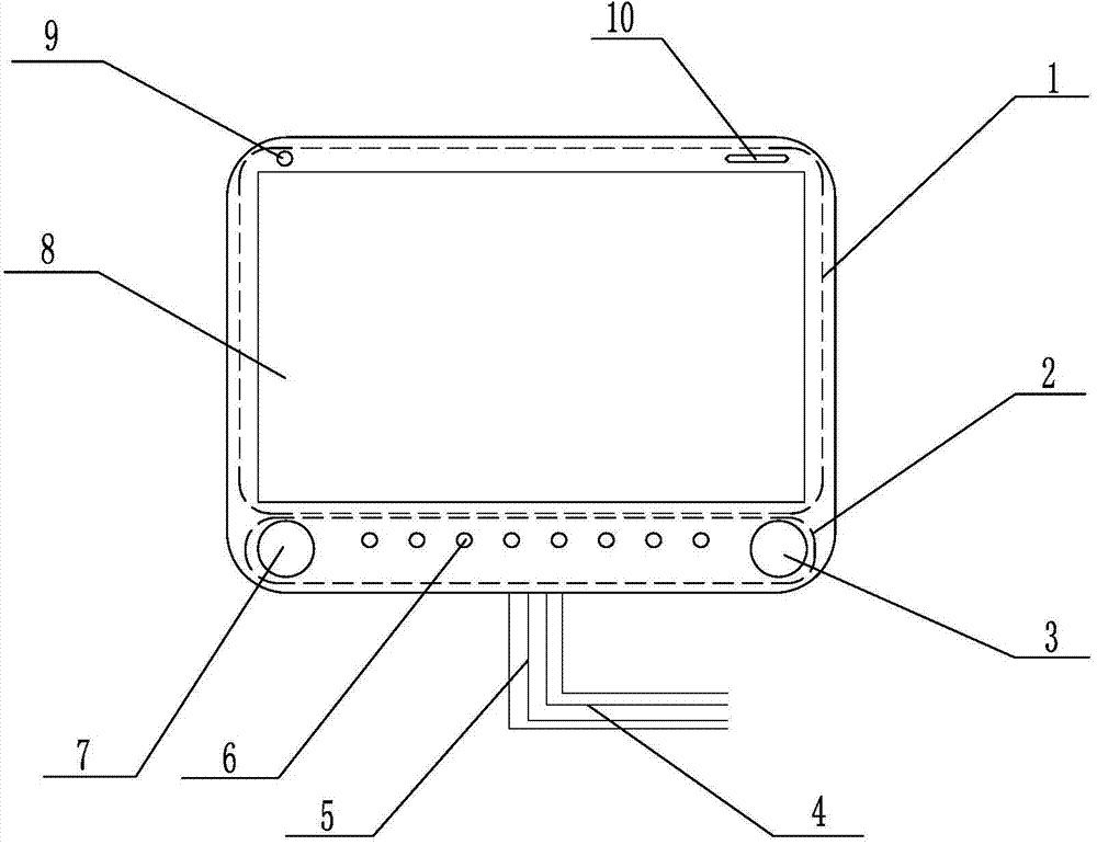Display-control integral equipment based on intelligent tablet and data communication method thereof
