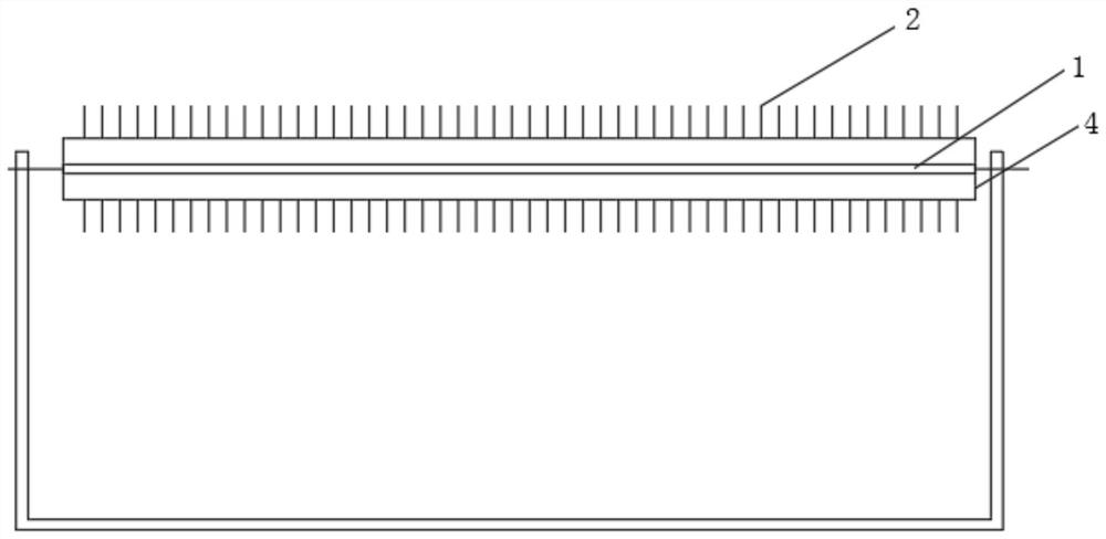 Surface aeration method and equipment based on silk thread shearing sewage