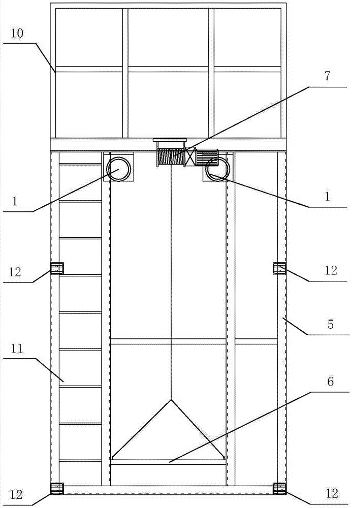 Auxiliary working warehouse for automatic welding of large storage tanks and its usage method