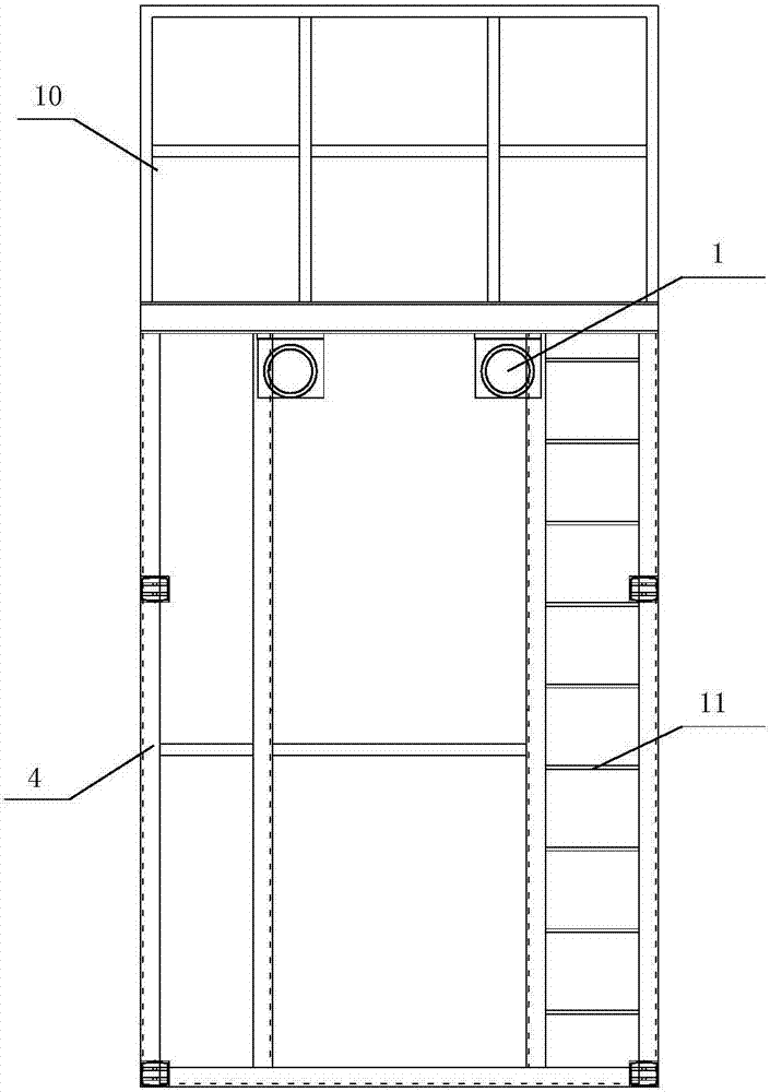 Auxiliary working warehouse for automatic welding of large storage tanks and its usage method