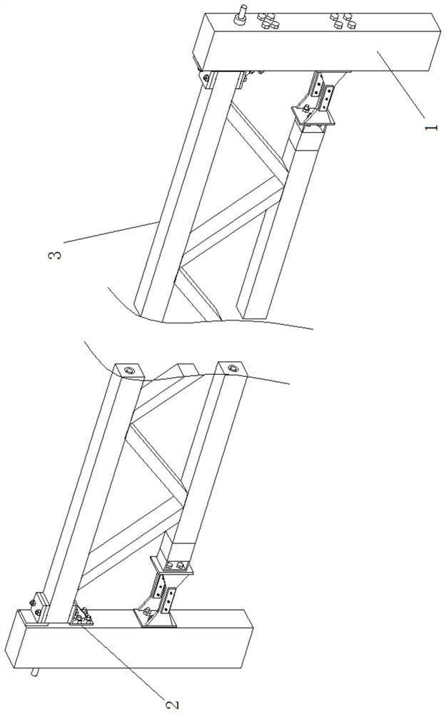 A prestressed self-resetting concrete truss structure and its assembly method