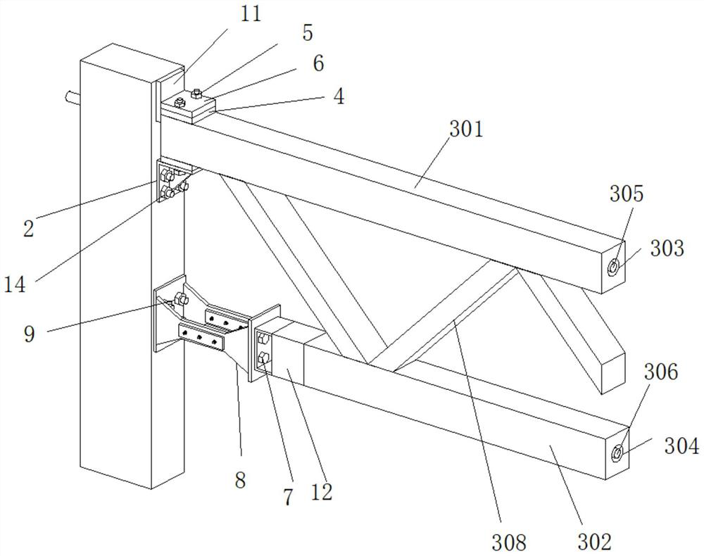 A prestressed self-resetting concrete truss structure and its assembly method