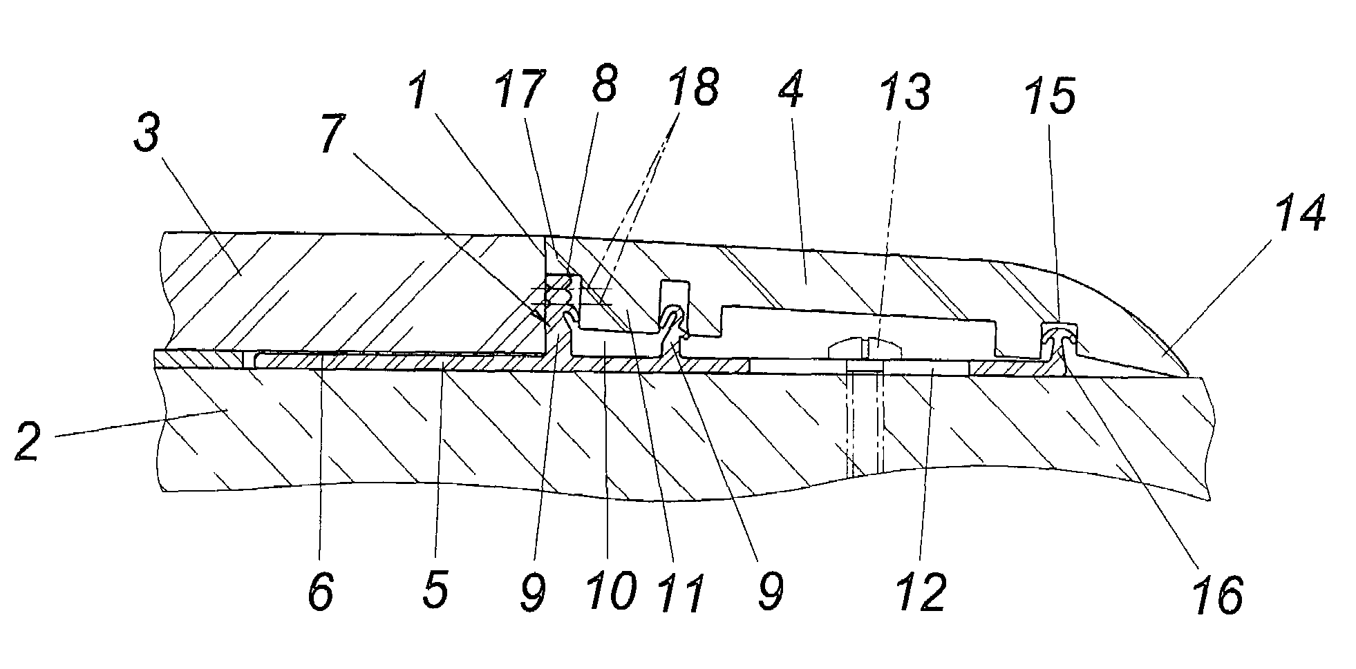 Device for frontal termination of a floor covering
