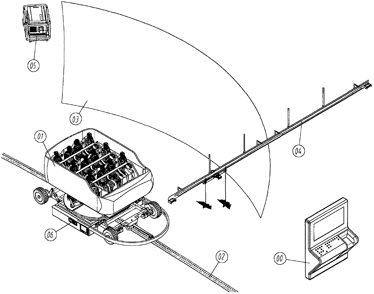 Dark Ride Vehicle System