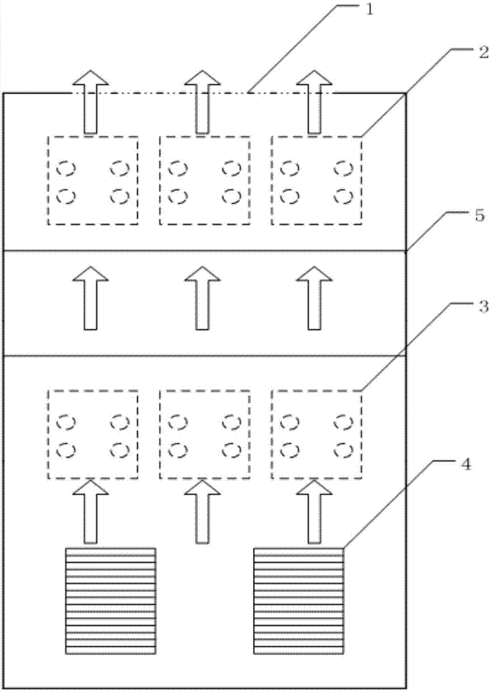 Self-hot-and-cold tube heat dissipation power cabinet air duct automatic switching device