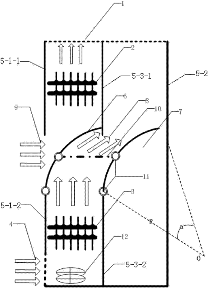 Self-hot-and-cold tube heat dissipation power cabinet air duct automatic switching device