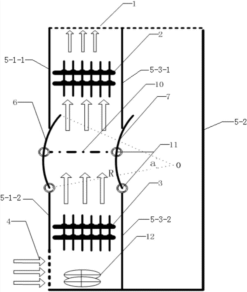 Self-hot-and-cold tube heat dissipation power cabinet air duct automatic switching device