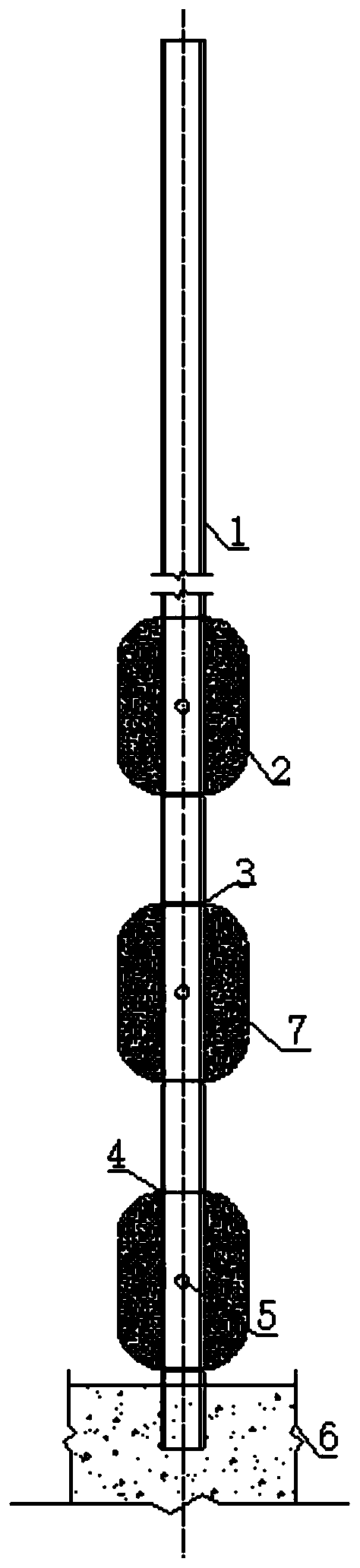 Steel tube miniature pile and construction method thereof