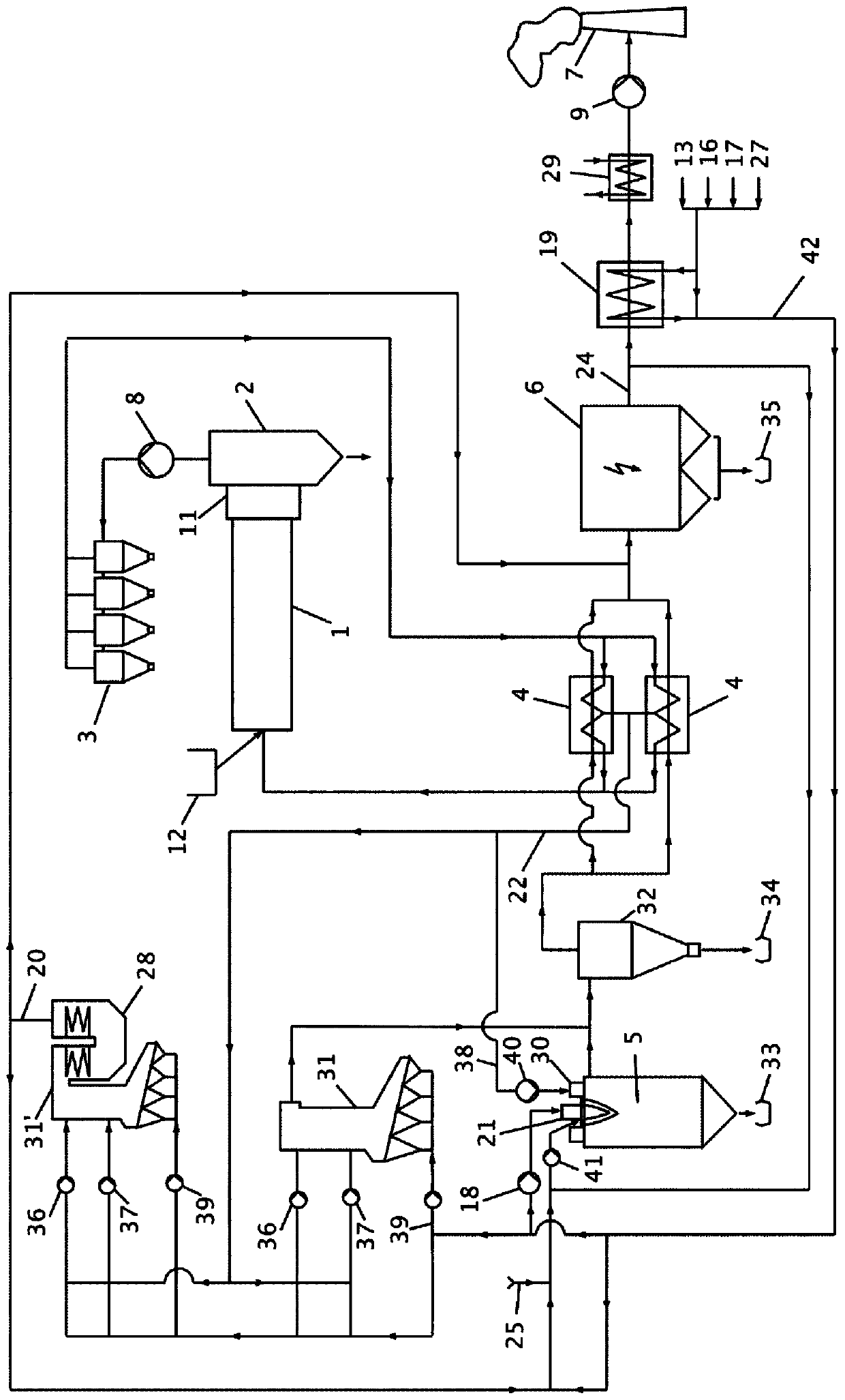 Apparatus and method for continuously drying bulk goods, in particular wood chips and/or wood fibers comprising multi-fuel burner with a muffle cooling system