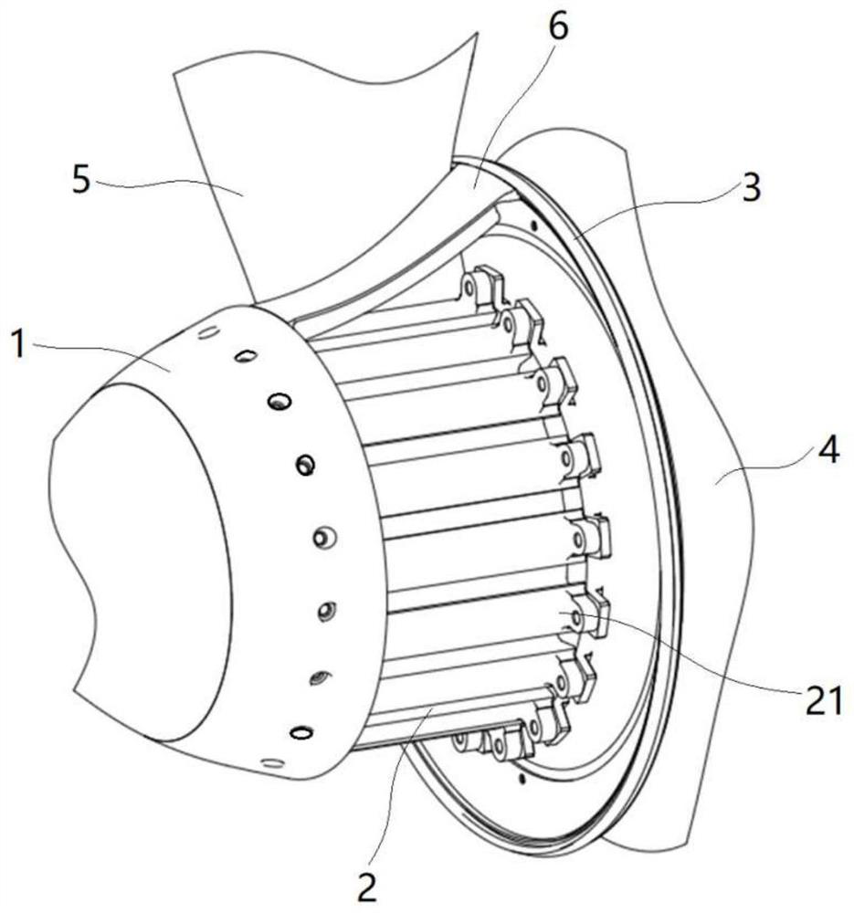 Aero-engine fan device and aero-engine