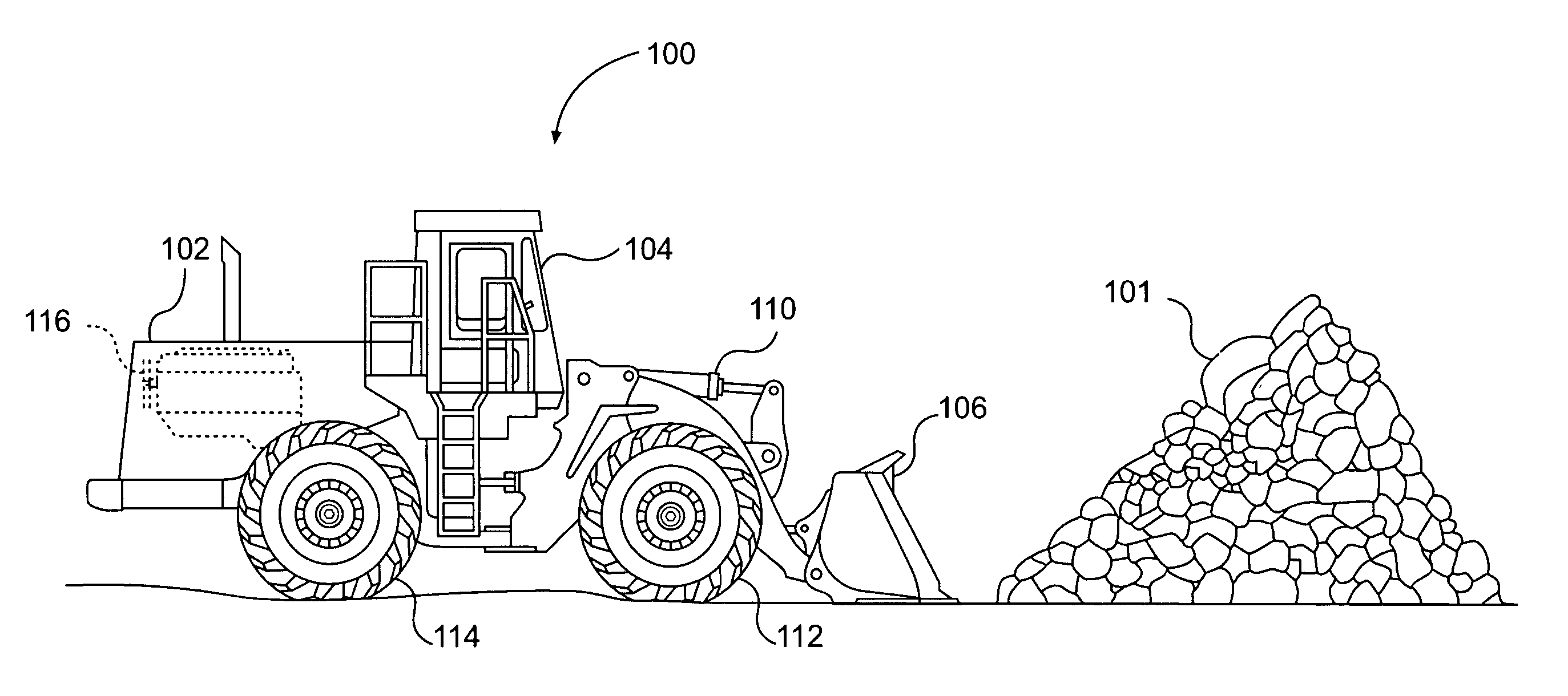 Automatic digging and loading system for a work machine