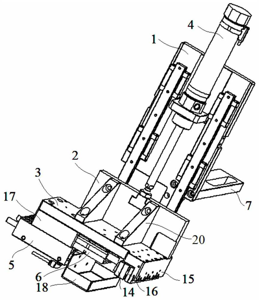Automatic receiving device for cnc processing