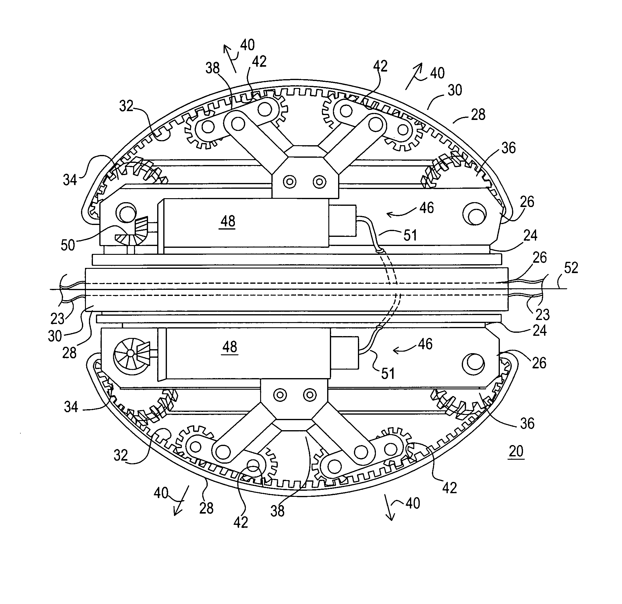 Self-propelled vehicle for movement within a tubular member