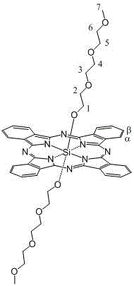 A kind of axial terminal hydroxyl substituted silicon phthalocyanine and its self-assembly