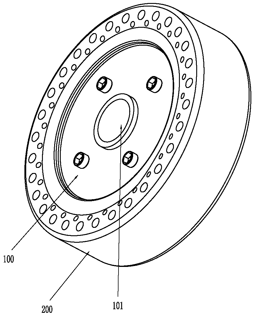 Inflation-free micro-distortion truck tire