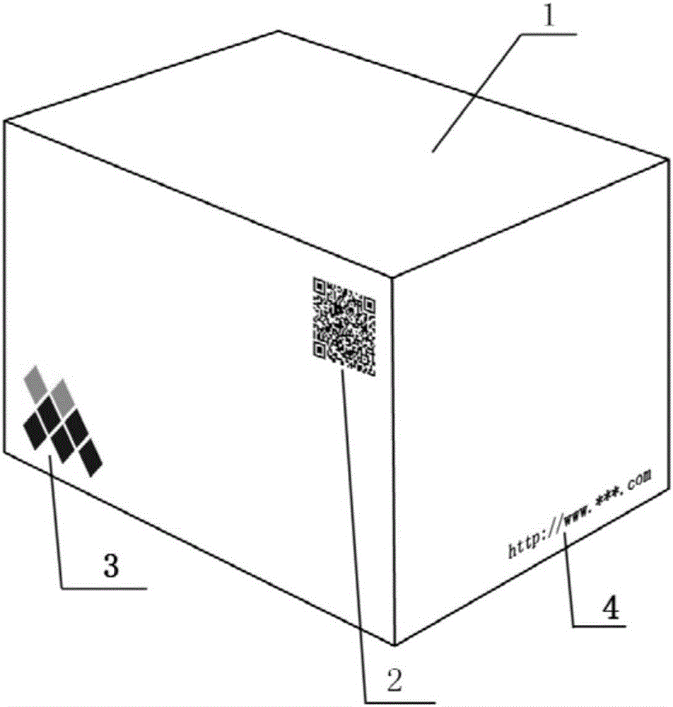Paper box having grayscale signs and manufacturing method of paper box